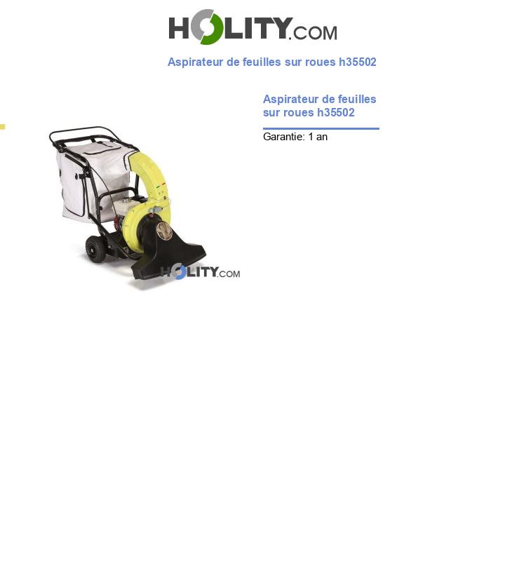 Aspirateur de feuilles sur roues h35502