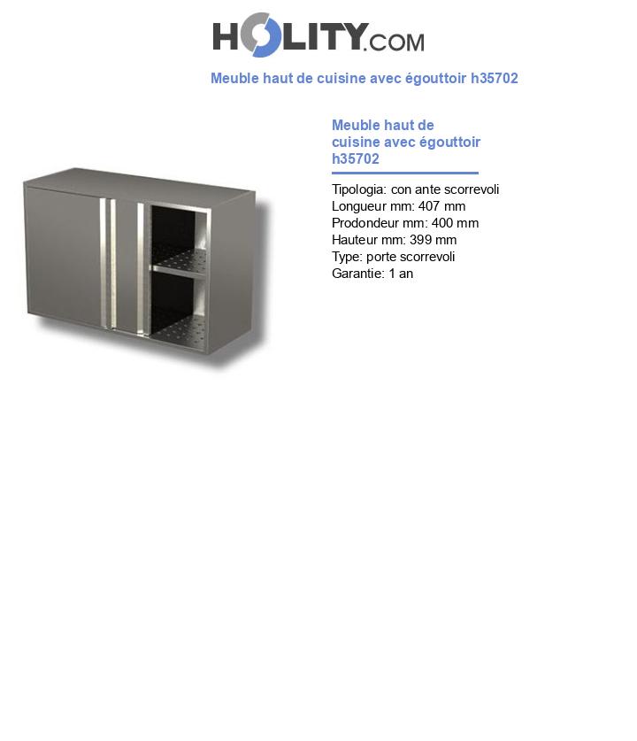 Meuble haut de cuisine avec égouttoir h35702