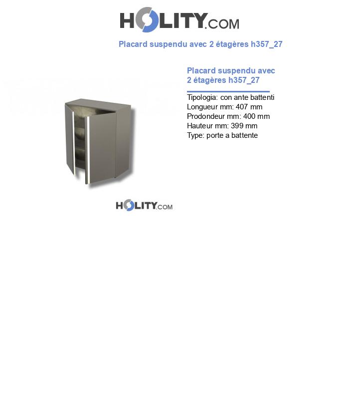 Placard suspendu avec 2 étagères h357_27
