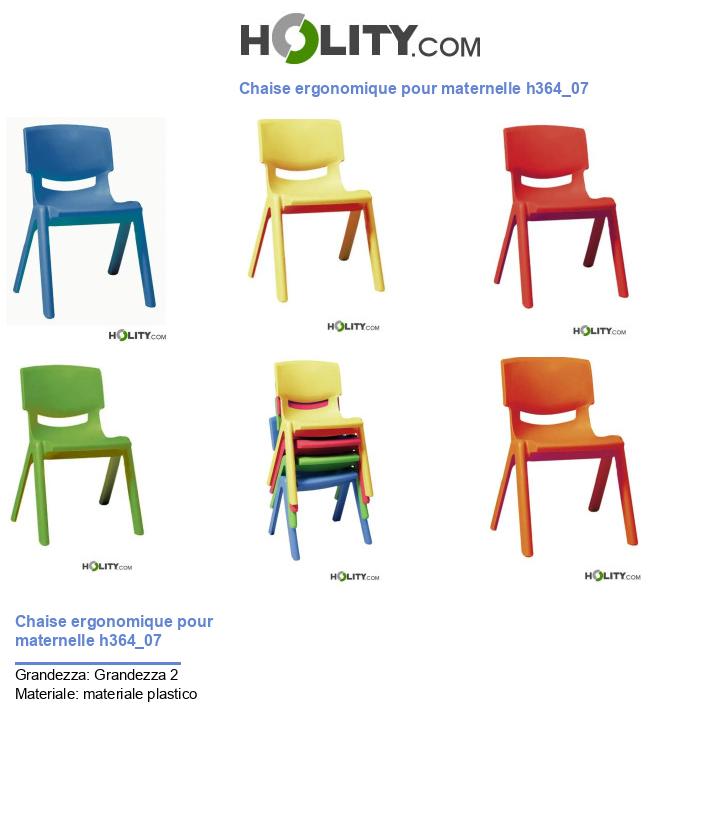 Chaise ergonomique pour maternelle h364_07