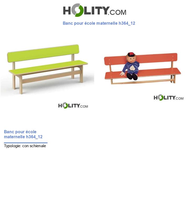Banc pour école maternelle h364_12