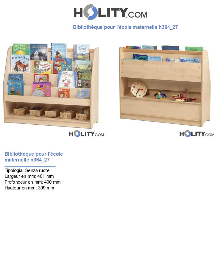 Bibliothèque pour l'école maternelle h364_27