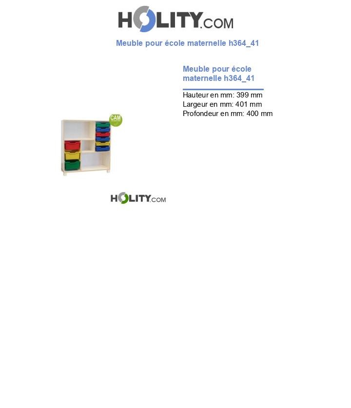 Meuble pour école maternelle h364_41