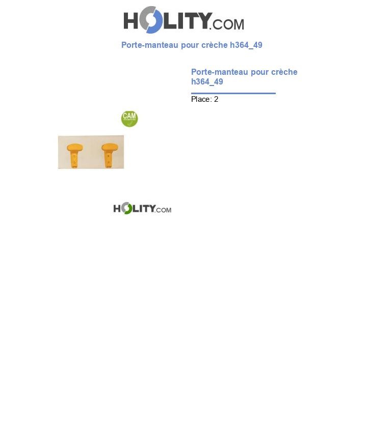 Porte-manteau pour crèche h364_49