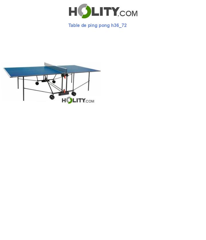 Table de ping pong h36_72
