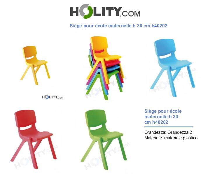 Siège pour école maternelle h 30 cm h40202