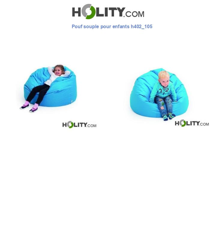 Pouf souple pour enfants h402_105