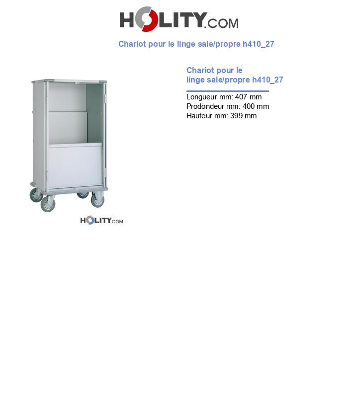 Chariot pour le linge sale/propre h410_27