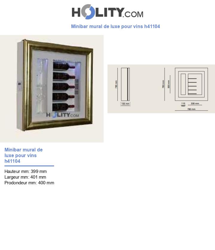 Minibar mural de luxe pour vins h41104