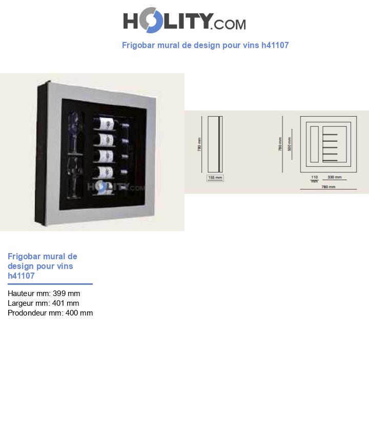 Frigobar mural de design pour vins h41107