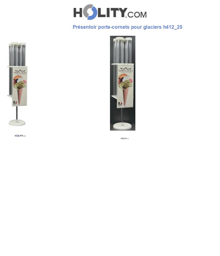 Présentoir porte-cornets pour glaciers h412_25