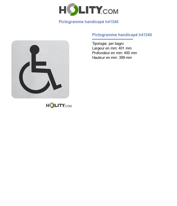 Pictogramme handicapé h41340