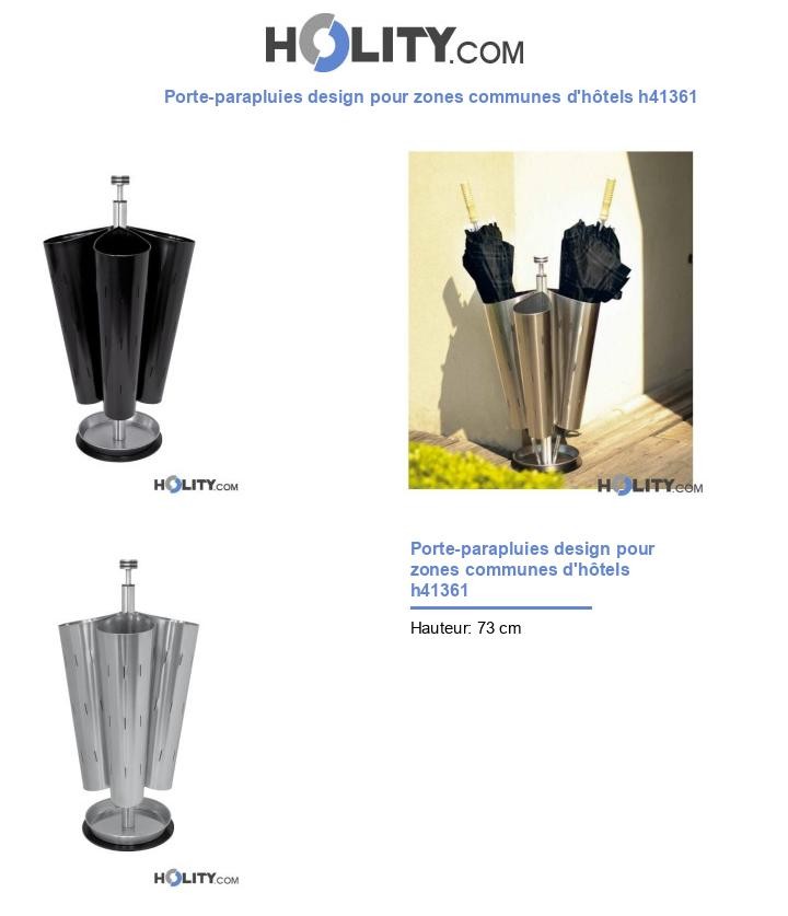 Porte-parapluies design pour zones communes d'hôtels h41361