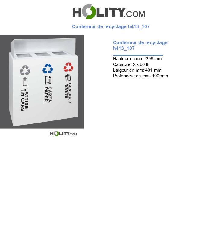 Conteneur de recyclage h413_107