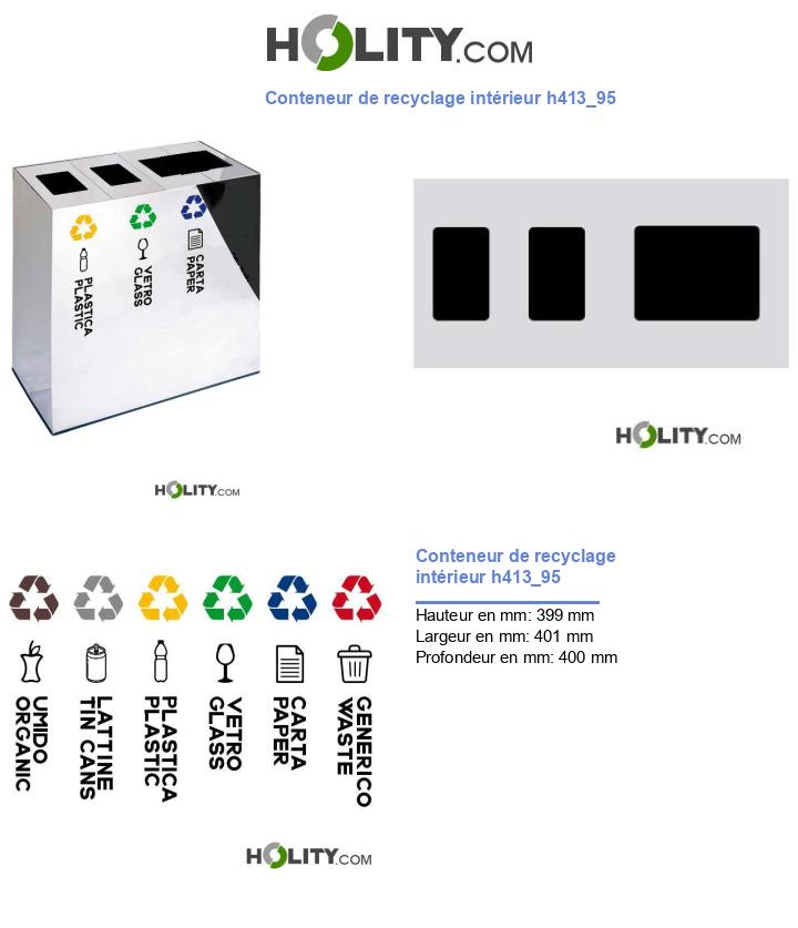 Conteneur de recyclage intérieur h413_95