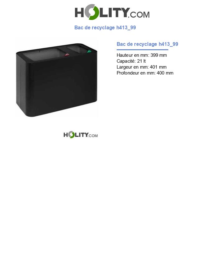 Bac de recyclage h413_99