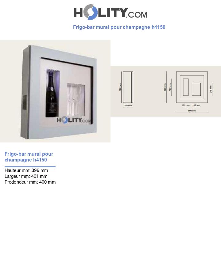 Frigo-bar mural pour champagne h4150