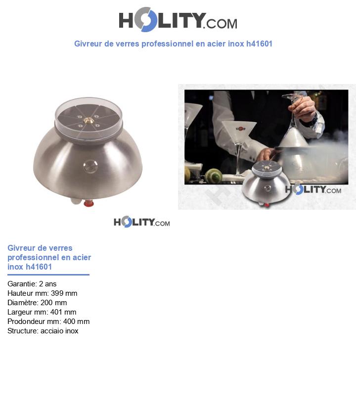 Givreur de verres professionnel en acier inox h41601