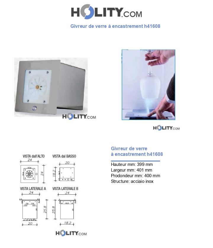 Givreur de verre à encastrement h41608