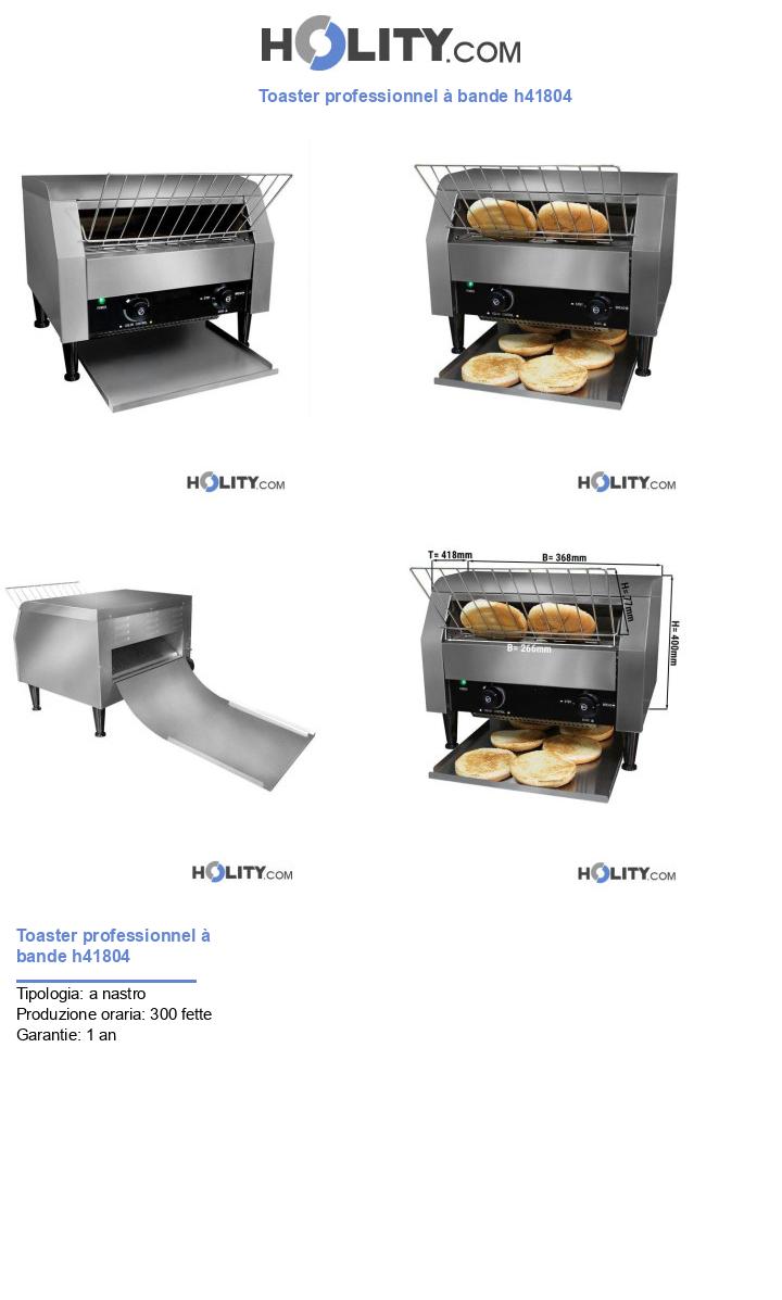 Toaster professionnel à bande h41804