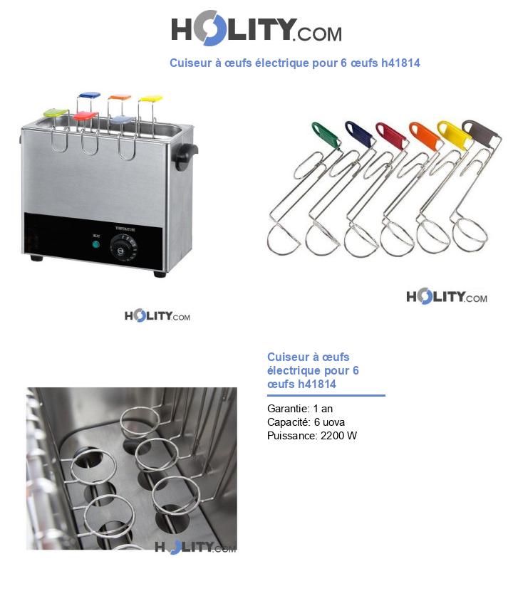 Cuiseur à œufs électrique pour 6 œufs h41814