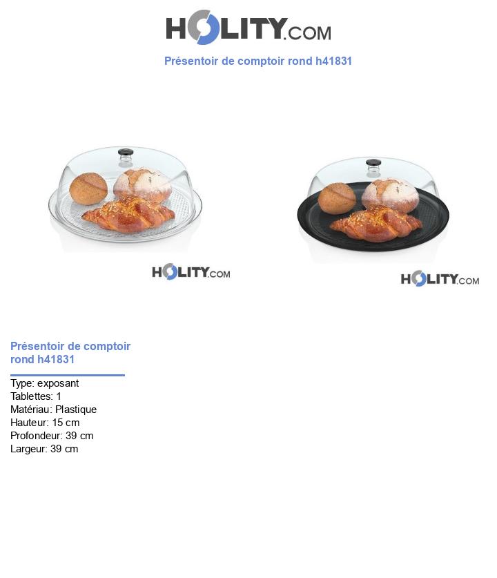 Présentoir de comptoir rond h41831