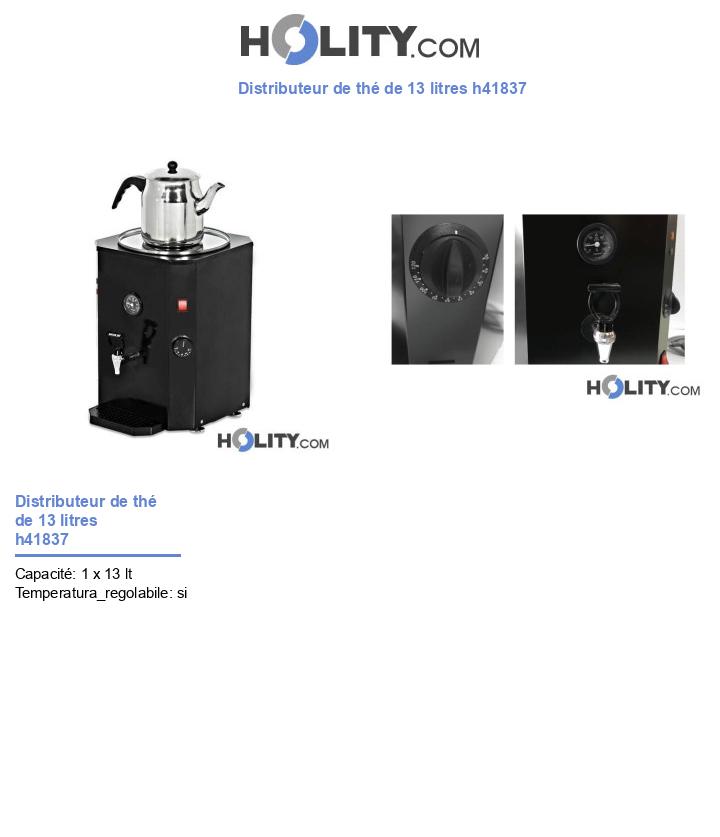 Distributeur de thé de 13 litres h41837