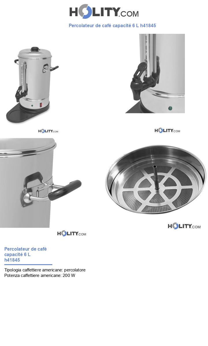 Percolateur de café capacité 6 L h41845
