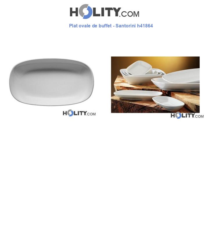 Plat ovale de buffet - Santorini h41864
