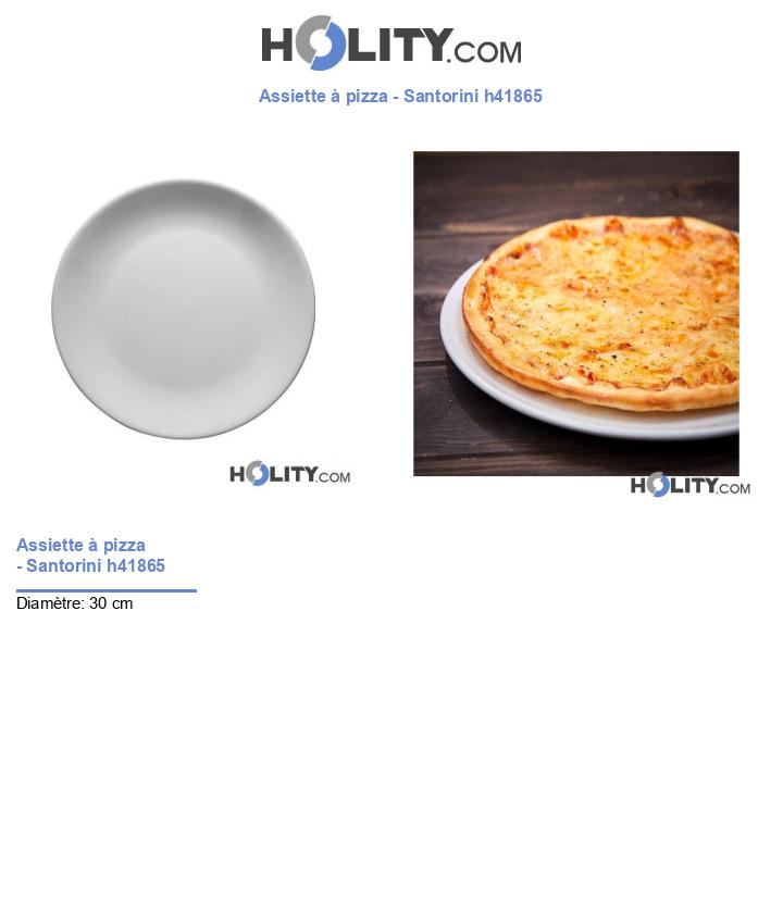 Assiette à pizza - Santorini h41865