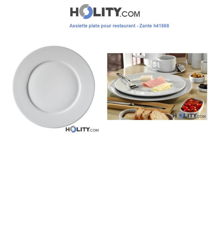 Assiette plate pour restaurant - Zante h41868