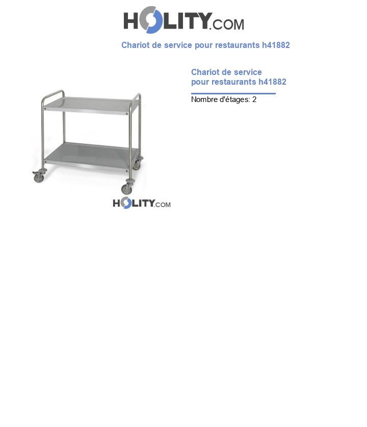 Chariot de service pour restaurants h41882