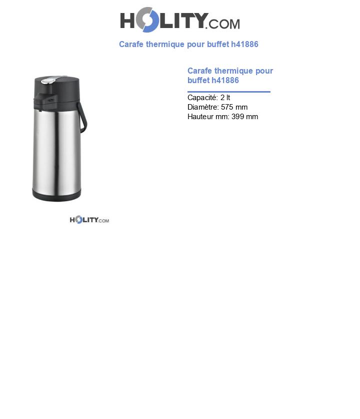 Carafe thermique pour buffet h41886