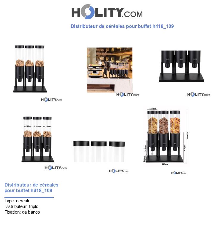 Distributeur de céréales pour buffet h418_109