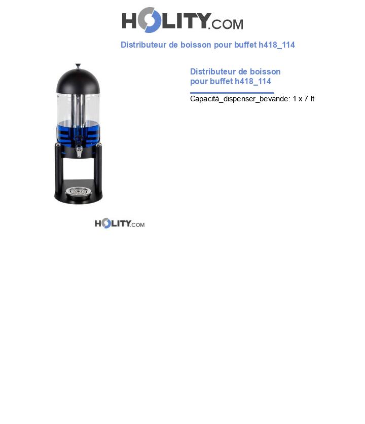 Distributeur de boisson pour buffet h418_114