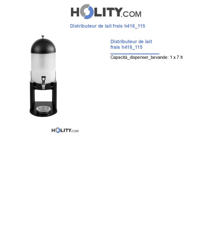 Distributeur de lait frais h418_115