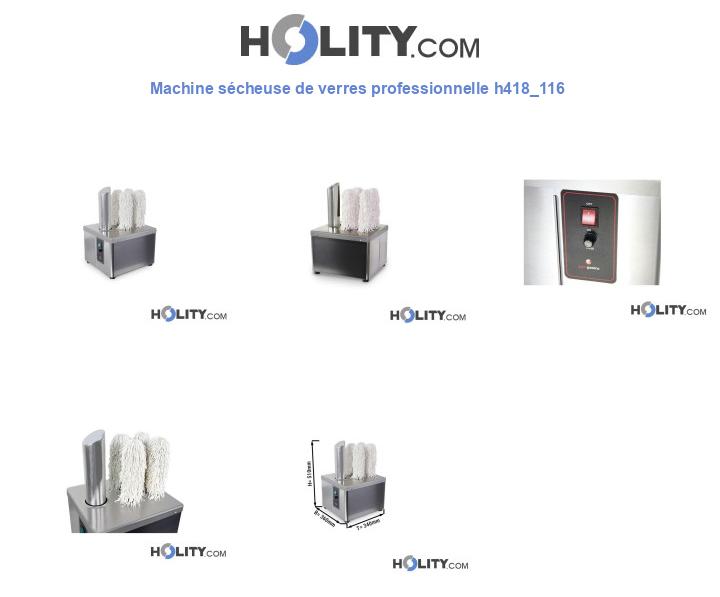 Machine sécheuse de verres professionnelle h418_116