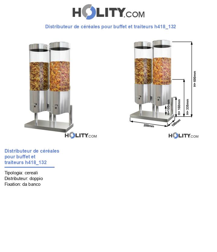 Distributeur de céréales pour buffet et traiteurs h418_132