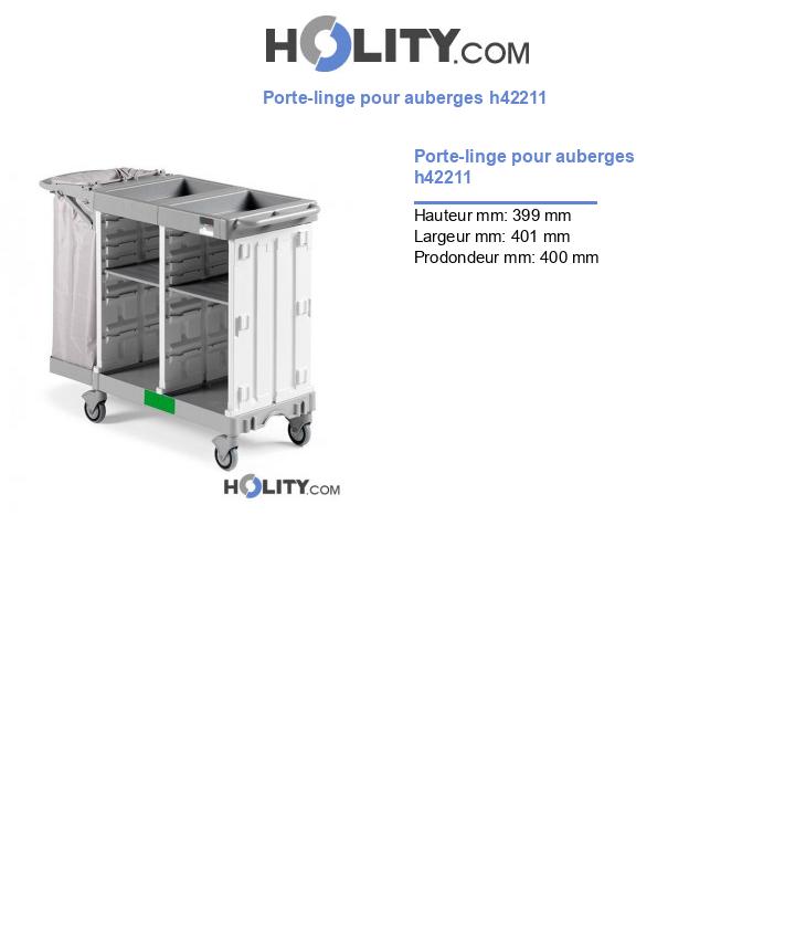 Porte-linge pour auberges h42211