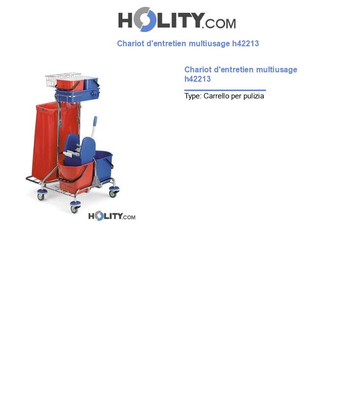 Chariot d'entretien multiusage h42213