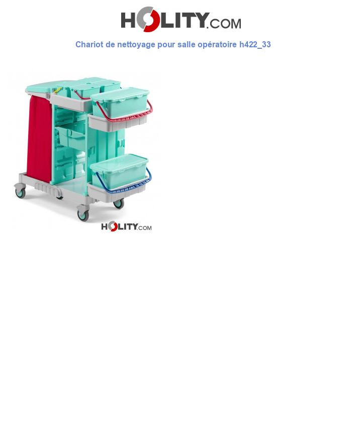 Chariot de nettoyage pour salle opératoire h422_33