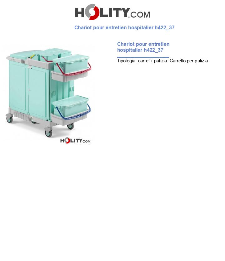 Chariot pour entretien hospitalier h422_37