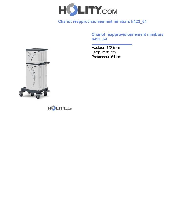 Chariot réapprovisionnement minibars h422_64