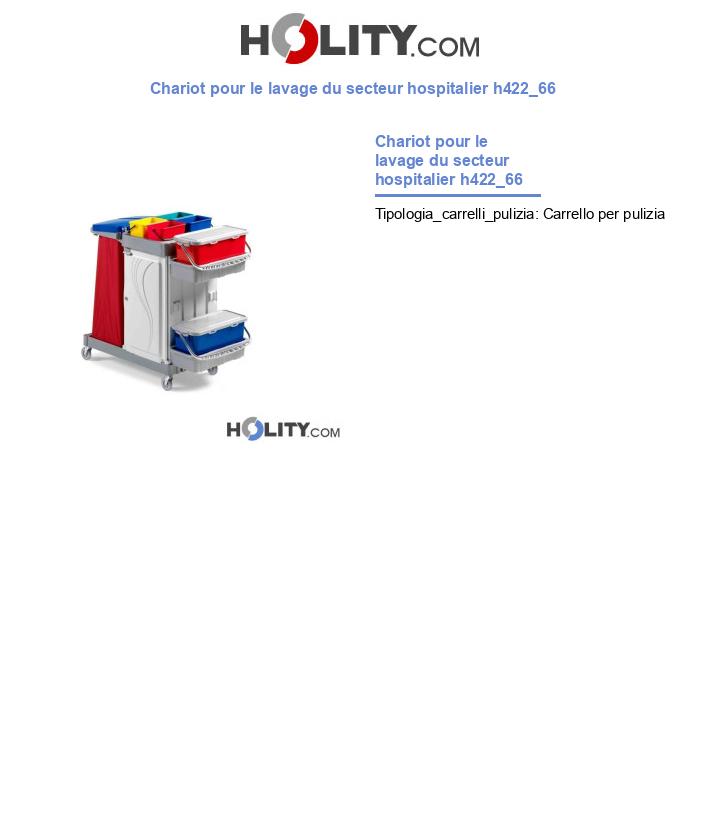 Chariot pour le lavage du secteur hospitalier h422_66