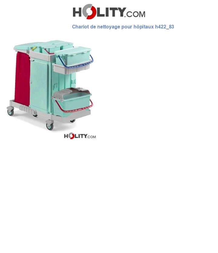 Chariot de nettoyage pour hôpitaux h422_83