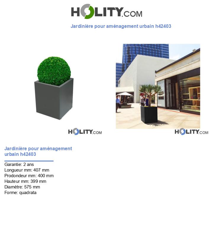 Jardinière pour aménagement urbain h42403