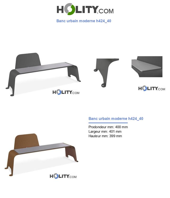 Banc urbain moderne h424_40