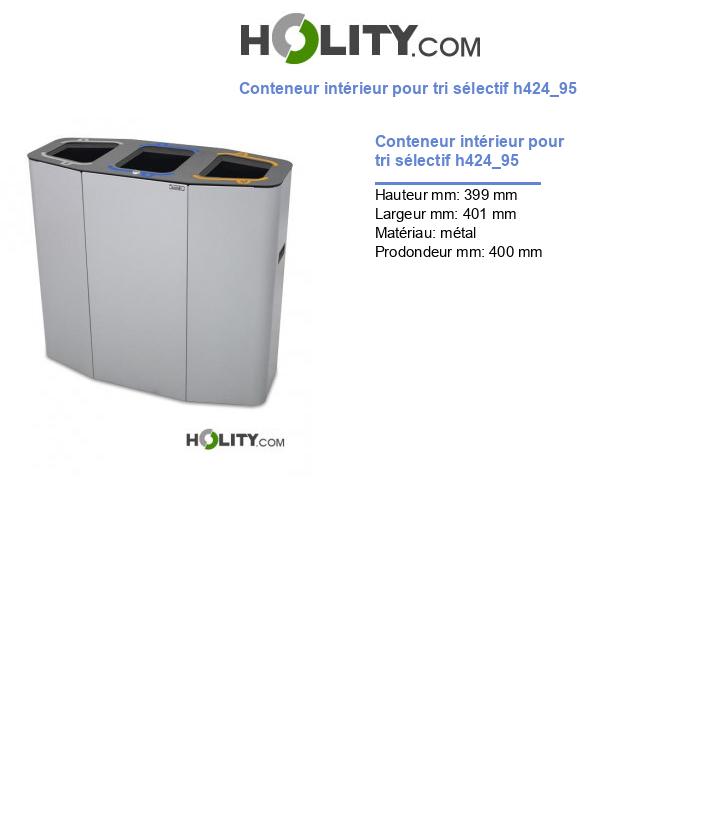 Conteneur intérieur pour tri sélectif h424_95