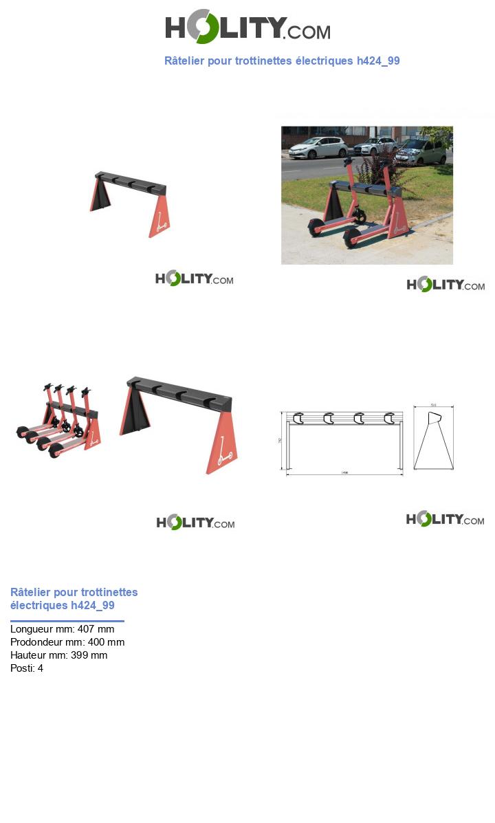 Râtelier pour trottinettes électriques h424_99