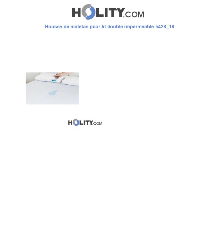 Housse de matelas pour lit double imperméable h428_18